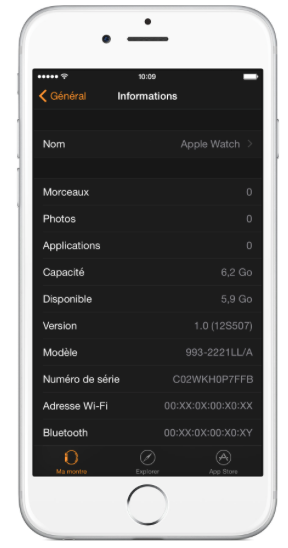 iphone applewatch serial number